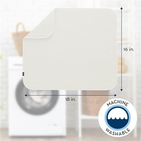 Dish Drying Mat Highly Absorbent Microfiber Kitchen Counter Mat Dish Drying Pad - Picture 5 of 7